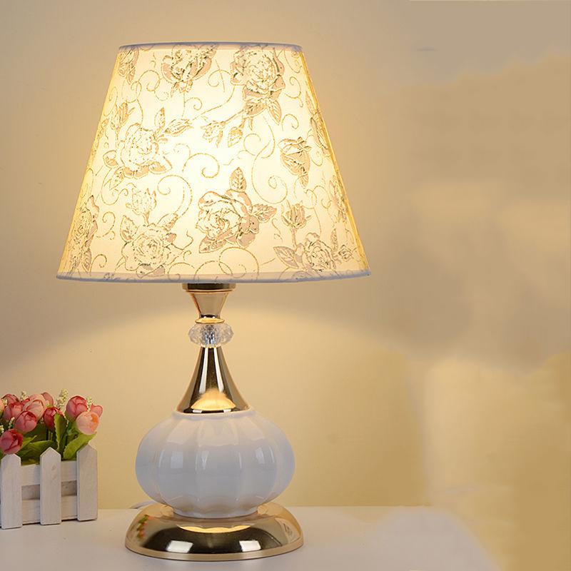 Cloth Desk Lamp Floor Lamp Bedside Bedroom American Modern Lamp Light Living Room Study Table Light