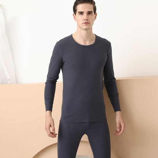 Men Winter Thermal Underwear O-neck Autumn Clothes Tight Suit Windproof Soft Long Sleeve High Elasticity Tracksuit Wearable Versatile Spring Pajamas