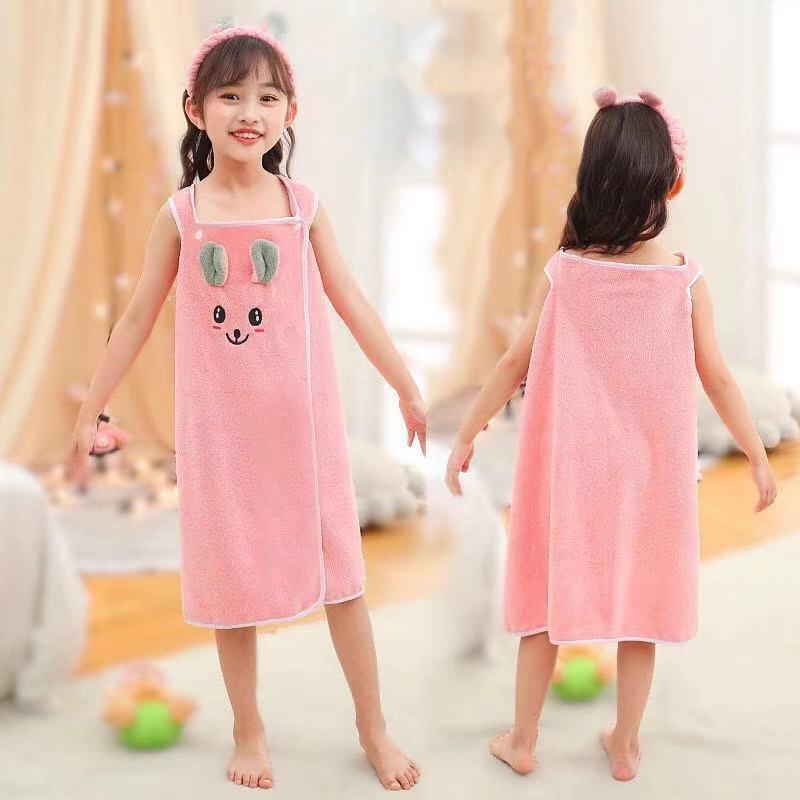 Bath Towels for Children Household Wearable Bathrobes Women Microfiber Soft And Skin-Friendly Absorbent Bath Towels Home Textiles Bathroom Sauna Towel