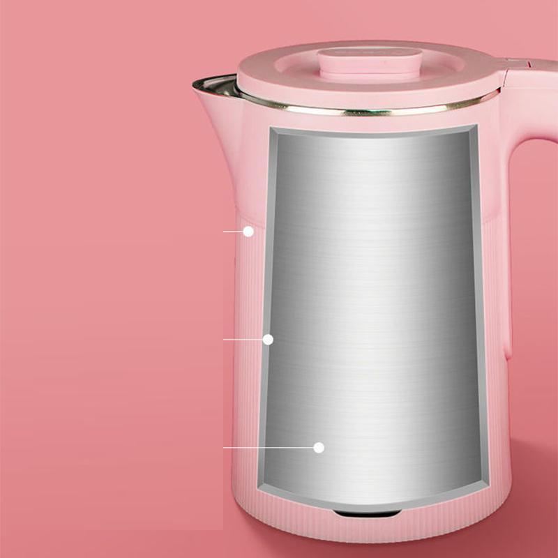 Large Capacity 1.8L Household Stainless Steel Anti-scalding Automatic Power-off Thermal Insulation Kettle