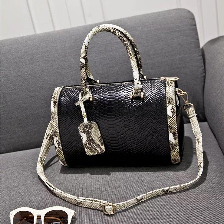 Patent leather bag Genuine Leather Woman bag European and American style handbag Trendy wild