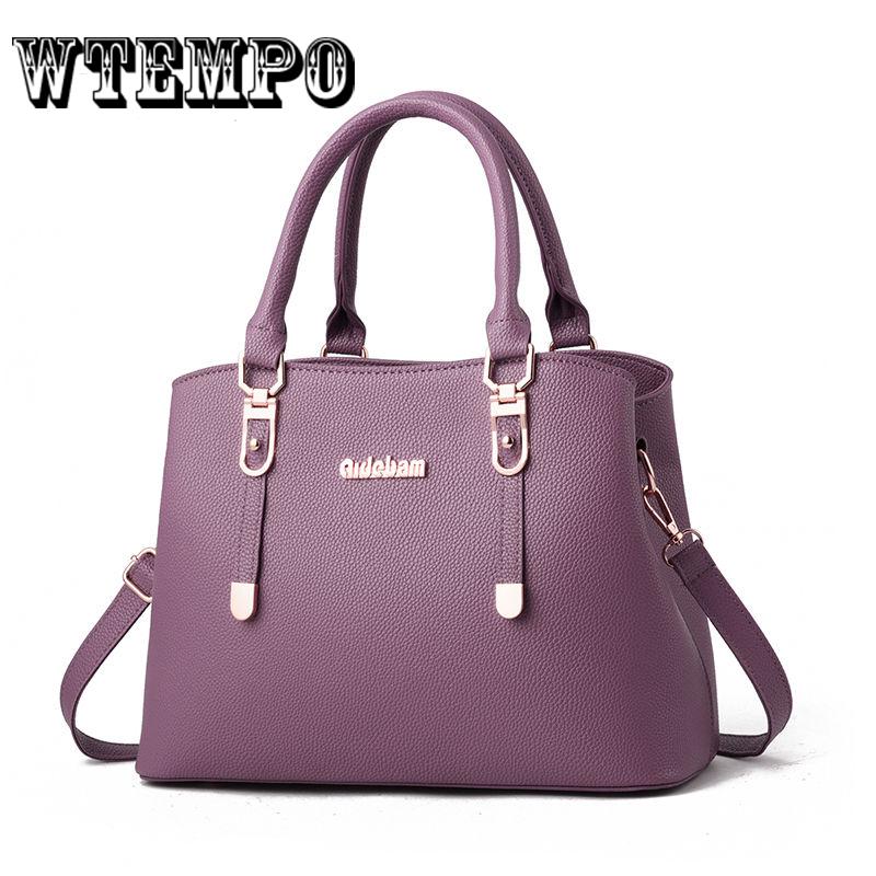 Handbags Fashion PU Tote Women Leather Handbag Messenger Shoulder Bags