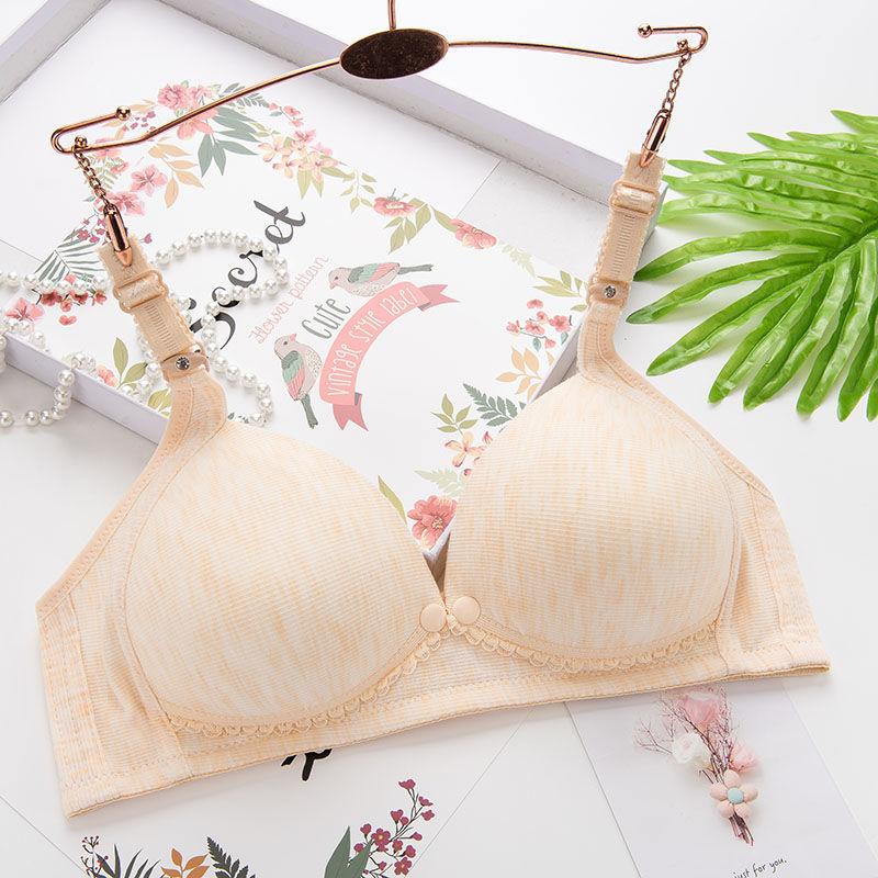 Women's Breastfeeding Breastfeeding Bra with Front Button Opening Comfortable Non-wireless Anti-sagging Underwear