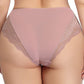 3PCS Sexy Lace Women's Briefs Large Size 2XL-5XL Seamless Mid-waist Panties Women