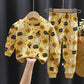 Children's Suits Cotton Boys and Girls Baby Baby Pajamas 0-7 Years Old Clothes Cartoon Printing Spring and Autumn Long-sleeved Suits