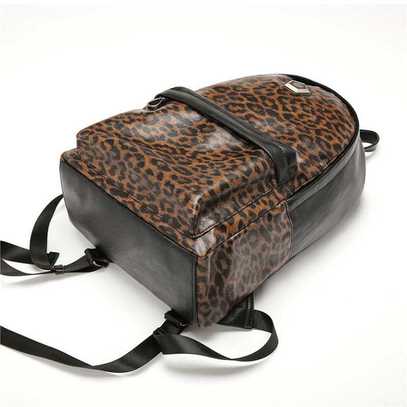 Rivet Shoulder Bag Men Women Camouflage Leopard Waterproof Student Computer Bag Outdoor Travel Bags