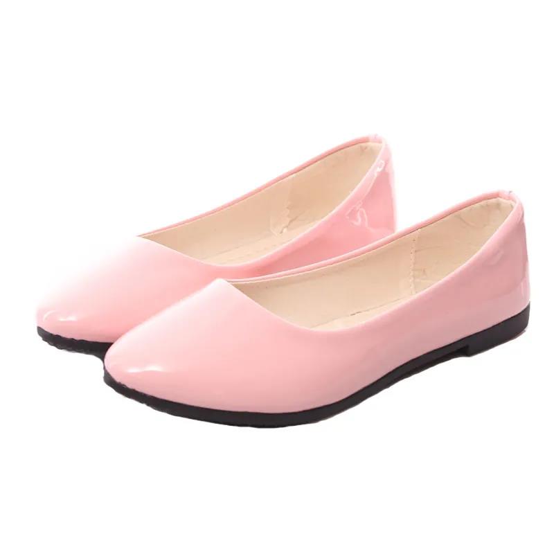 Girls Shoes Spring Summer Girls Soft Sole Low Heel Casual Leather Shoes Solid Color Anti-slip Performance Princess Shoes