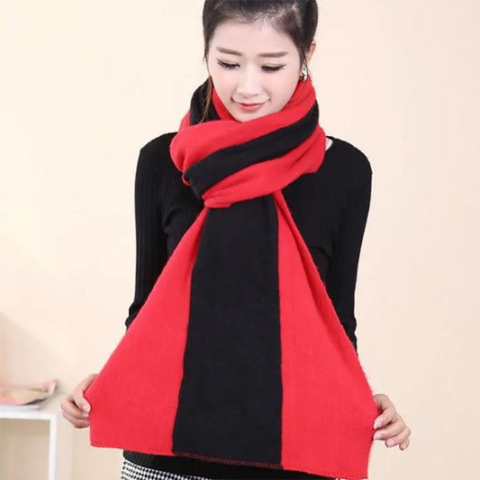 Scarf Female Autumn and Winter Korean Wild Long Thicked Warm Knitted Wool Scarf Winter