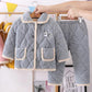 Children's Flannel Pajamas Autumn and Winter Girls' Boys' Coral Velvet Thickened Baby Cotton Children's Home Clothes