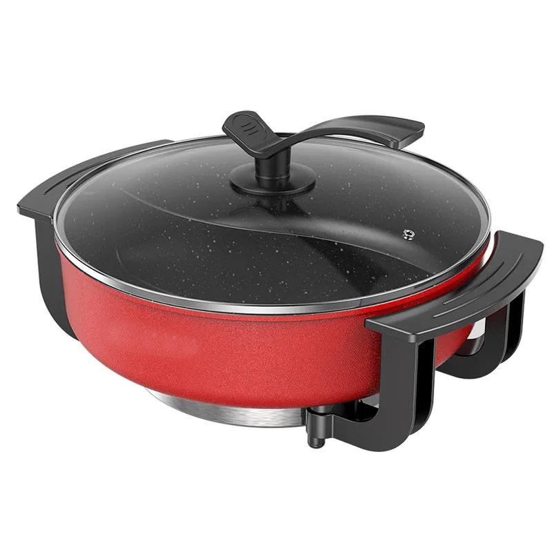 Mandarin Duck Pot Household Multi-function Steaming Cooking Frying Non-stick Large-capacity Electric Pot and Grilling All-in-one Pot