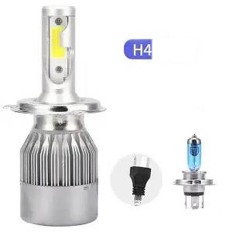 12V24V Free Modification Far and Near Integrated Strong Light Car Bulb H1 H7 H4 9005 9006 9012 120W LED Car Bulb Super Bright 12000LM