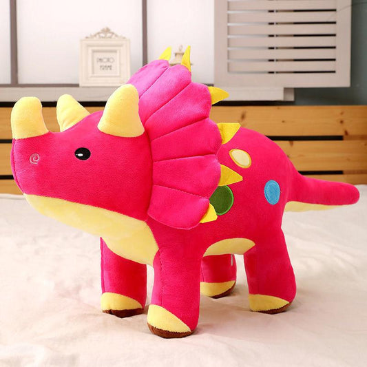 Lovely Dinosaur Plush Toy Soft Boy Triceratops Doll Jurassic Animal Doll Kids Birthday Present