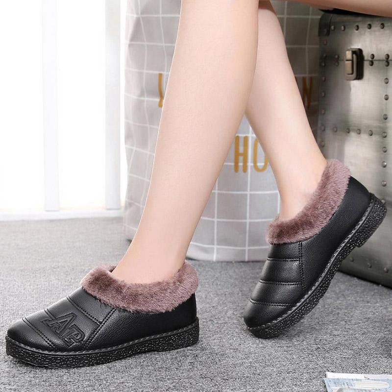 Cloth Shoes Winter Warm Women's Short Boots Cotton Shoes Women's Cotton Boots Plus Velvet Thickened Home Shoes