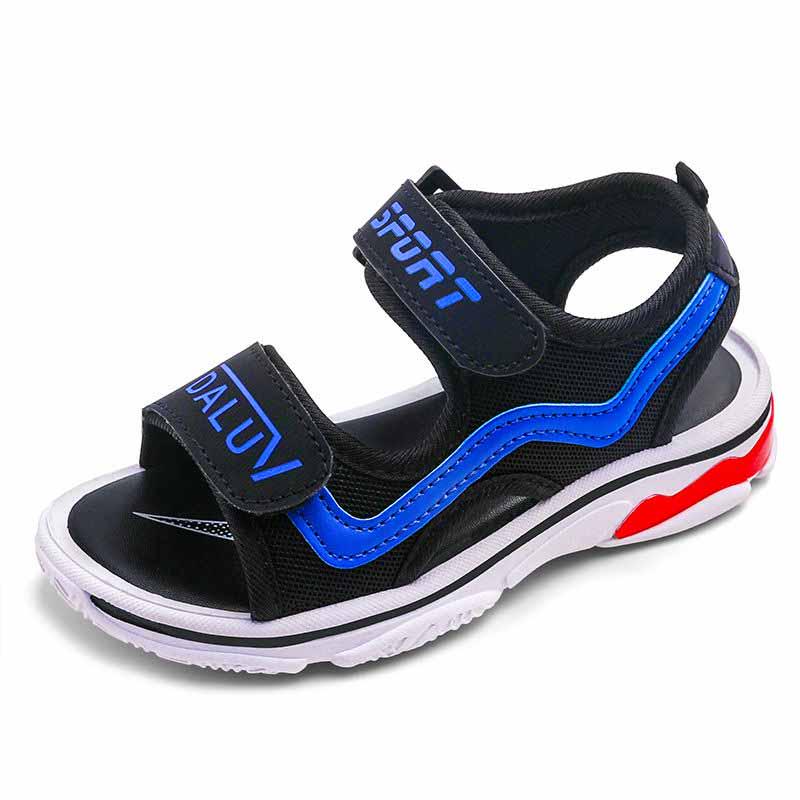 Size 26-37 Child Sneakers Beach Sandals Parents Kids Black Canvas Basketball Shoes Lightweight Running Shoes Comfortable Deodorant Skate Shoes