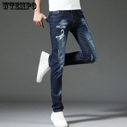 Pants Fashion Men's Jeans Hole Jeans Pants for Men