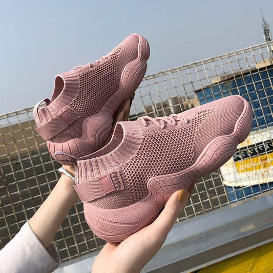 Women's Sports Shoes Mesh Breathable Shoes Women's Walking Shoes Women's Casual Outdoor Shoes Stretch Socks Shoes