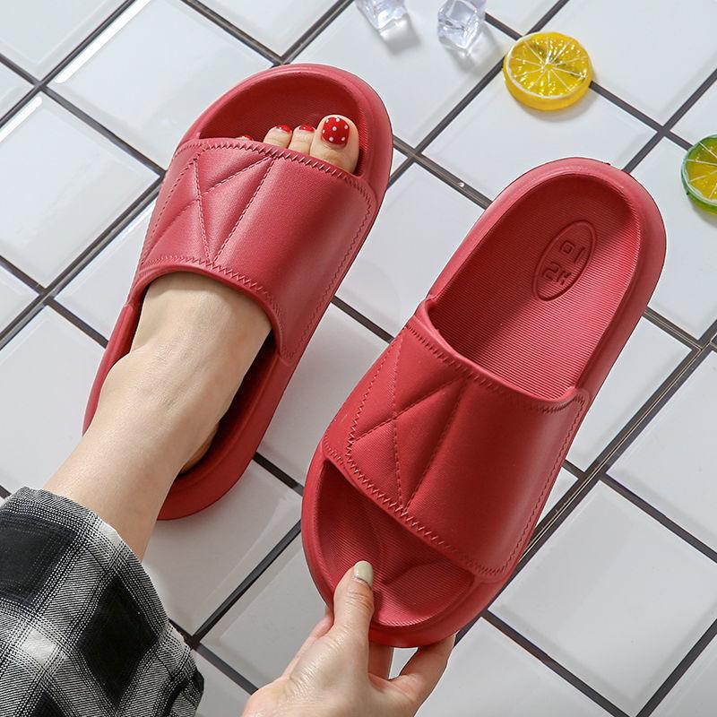 Eva Thick-soled Slippers  Women  Men  Summer Home Indoor Bathroom Bath Soft Bottom Non-slip Slippers