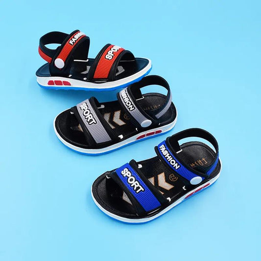 Boys Sandals In Summer Soft Sole Casual Flat Sandals Outdoor Anti-slip Beach Light Sandals