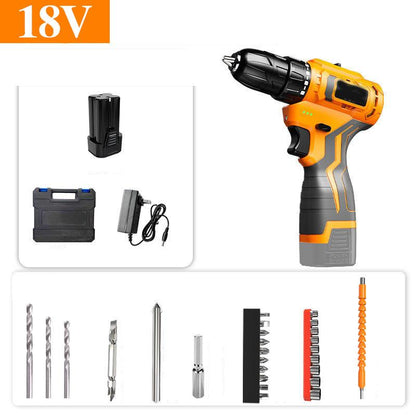 18V Luxury Home Luxury Electric Screwdriver Set High Endurance Cordless Drill with Tool Box