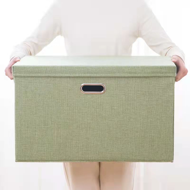 Covered Storage Box Clothes Snack Storage Box Folding Large Closet Storage Box Wardrobe Organizer Box