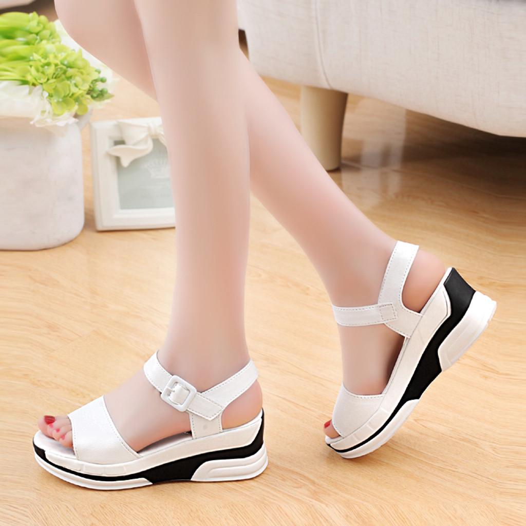 Fashion Sandals Women's Flat Shoes Platform Slippers Casual Shoes