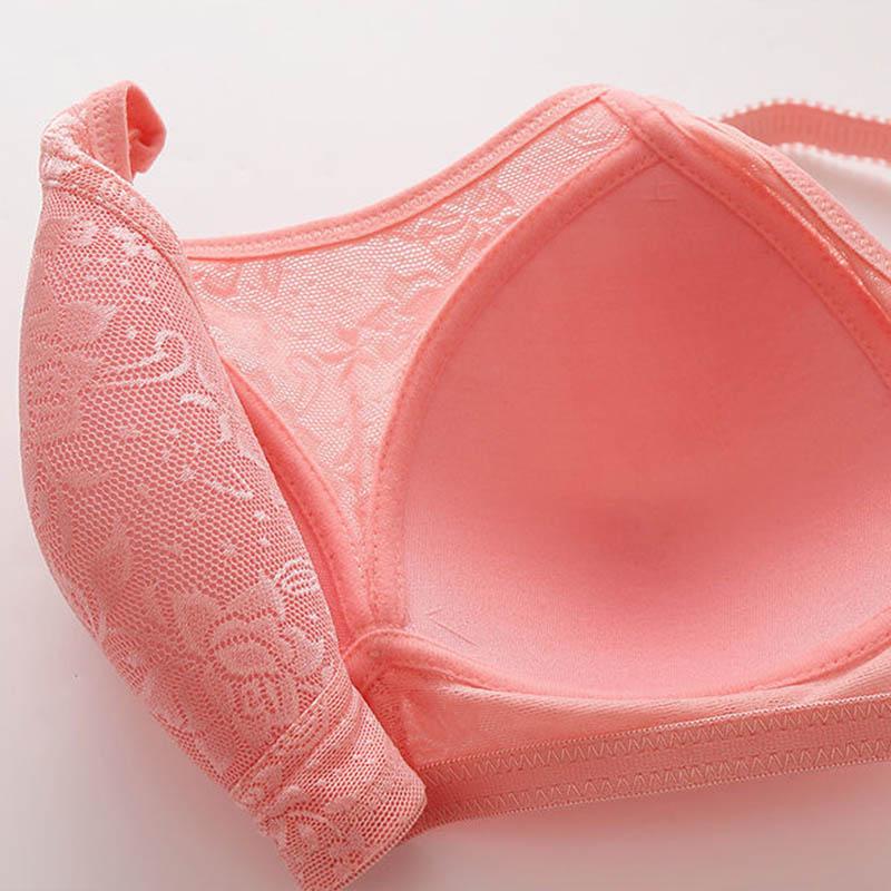 Women's Large Size Thin Section Beautiful Back Underwear Anti-sagging Side-receiving Anti-breast Anti-bra No Steel Ring Gathered Bra