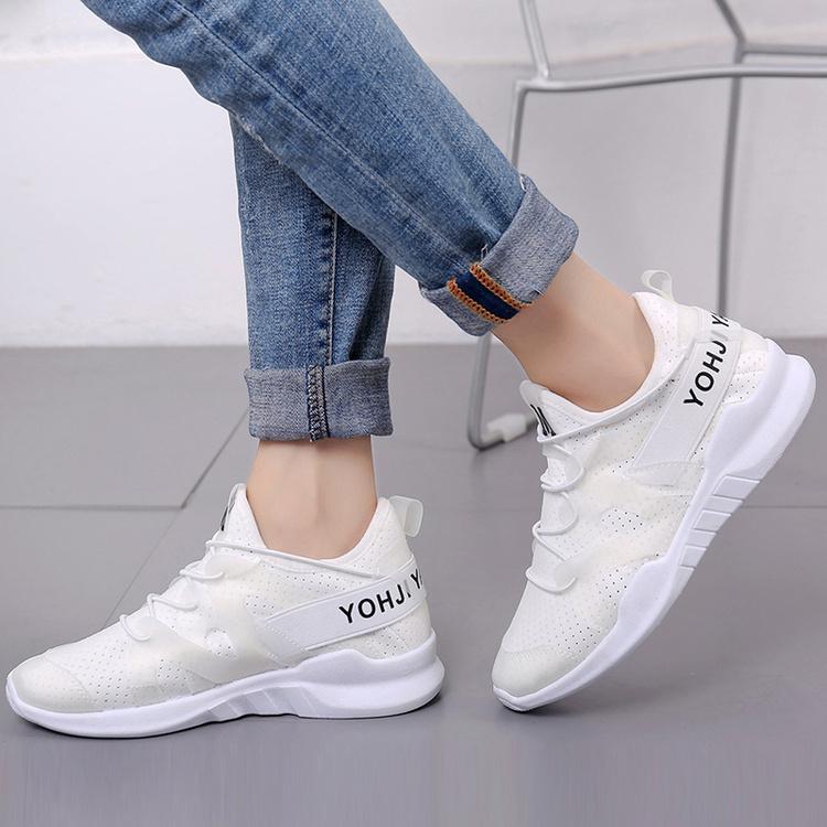 Sports Shoes Female White Shoes Summer Flat Student Shoes Running Shoes Casual Travel Shoes