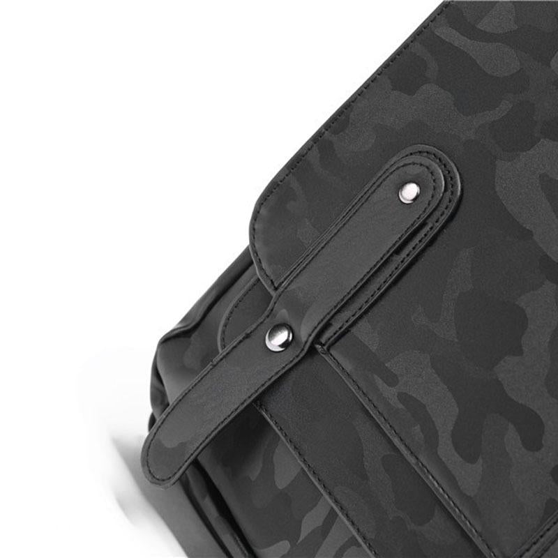 Camouflage Backpack Men Leather Anti-theft Waterproof Student Computer Outdoor Leisure Travel Bags