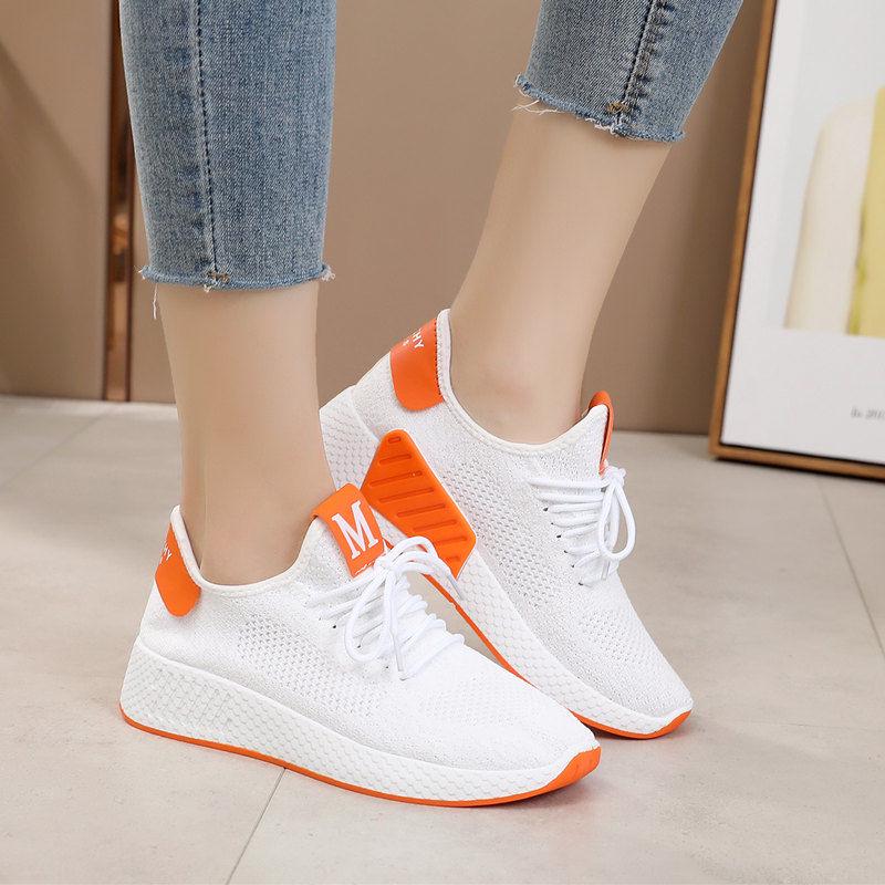 Flying woven shoes new mesh shoes casual wild breathable sports shoes female summer running shoes