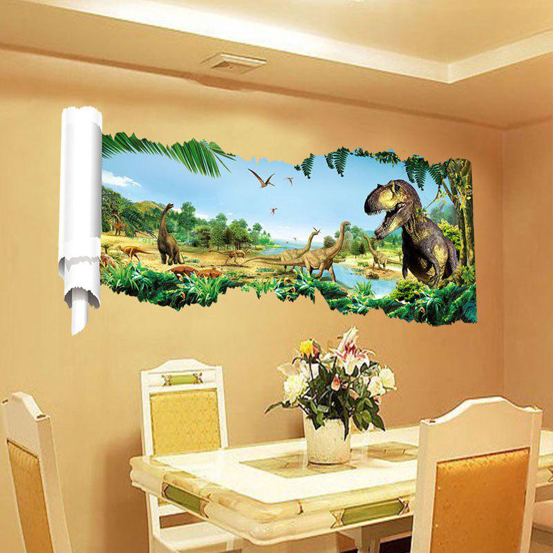 [Wall sticker ]Diy Home Decor Jurassic World Dinosaur Wall Stickers For Kids Room Deals Decoracion P