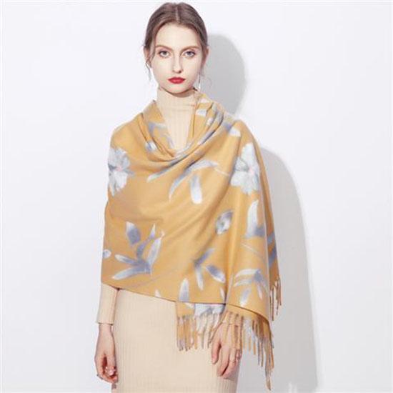 Women Cashmere Scarf Elegant Pashmina Shawls and Wraps Female Foulard Hijab Wool Scarves Ladies