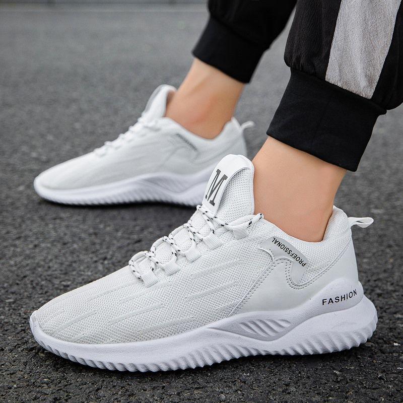 2020 Spring Men's Shoes Casual Board Shoes Korean Version of The Trend of Sports Running Wild Breathable Mesh Summer Shoes