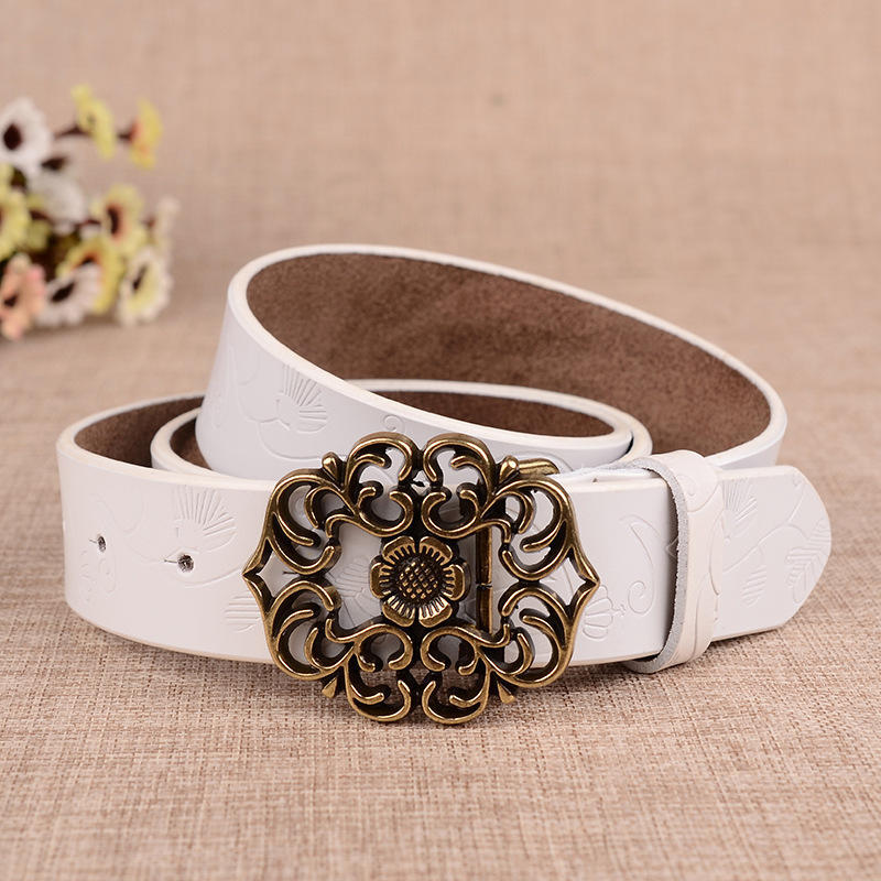 Belts Himanjie Women Fashion Leather Belt Alloy Buckle Waistband Accessories