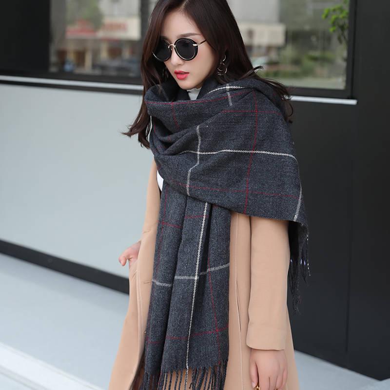 Scarves Winter Women Cashmere Scarf Women Wool Scarves Long Shawl Wrap Blanket