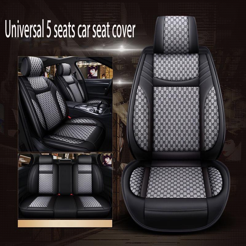 5 seats Universal Car seat cover Waterproof Car Seat Cover Universal 5 set Auto Seat Cushion Leather