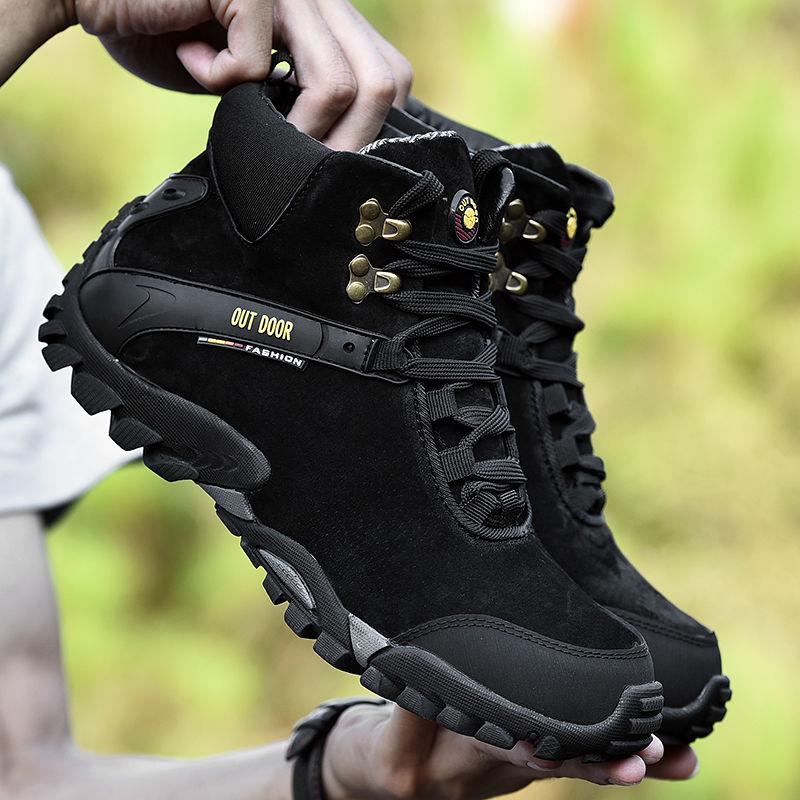 Men's Shoes  Winter Cotton Shoes Men's Leather Shoes Plus Size 38-46 Men's Sneakers Martin Boots