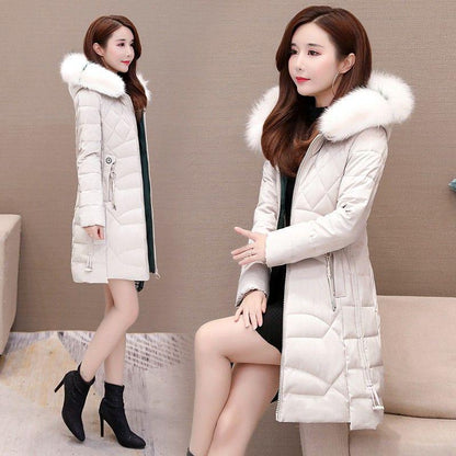 Warm Jacket Fashion Large Size Down Jacket Winter Woman's Cotton Clothing Woman's Winter Long Sleeve