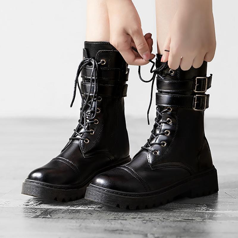 Women's Martin Boots Increased Tide Brand British Style Short Boots All-match Trendy Platform Boots