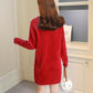 Autumn and Winter High-neck Thick Sweater Women's Imitation Mink Velvet Loose Knit Skirt Mid-length Bottoming Shirt