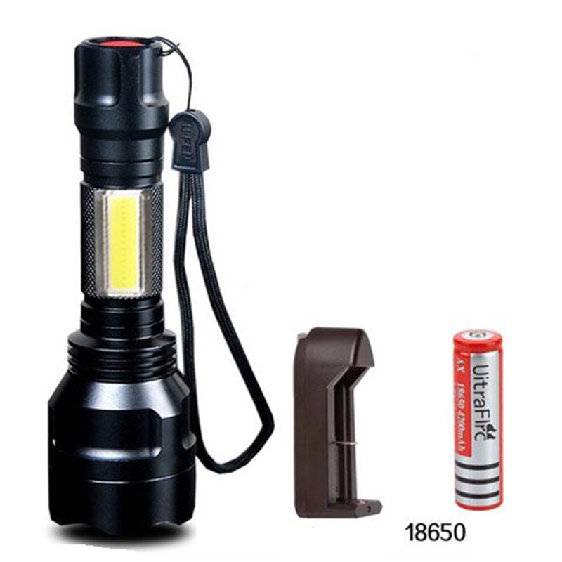 C8 Strong Light Flashlight Rechargeable Super Bright Multi-function Long-range Mini Led Special Force 5000