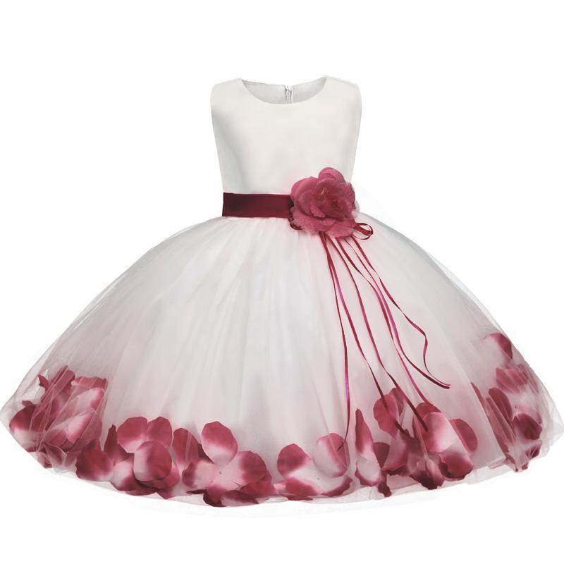 Flower Christmas Girl Dress Wedding Princess Tutu Party Events Dresses for Teenage Girl Dress Ceremonies Kids Children Clothes