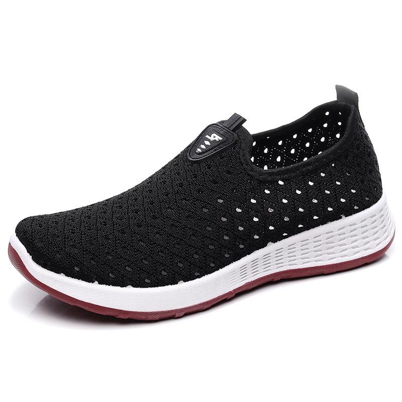 Mesh Shoes Women Summer Old Beijing Cloth Shoes Women's Shoes Breathable Hollow Mesh Casual Sneakers Women Middle-aged Mom Shoes