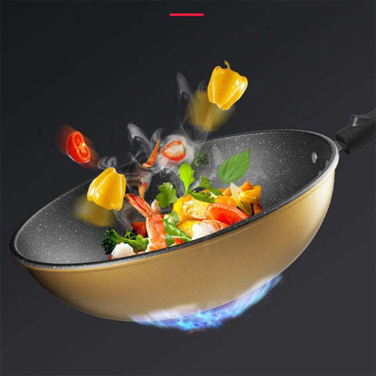 Maifan Stone Frying Pan Non-stick Pan No Oil Smoke Cooking Kitchen Household Induction Cooker Gas Stove Universal Pot