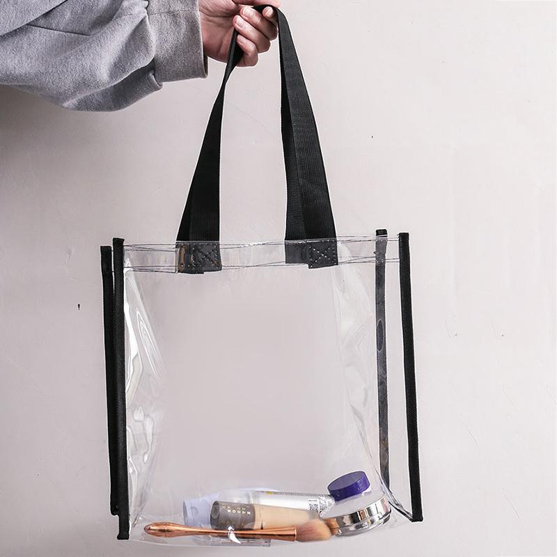 1pcs Women Clear Handbag Waterproof for Bathing Swimming Beach Shopping Bag Portable Shoulder Transparent Bag Crossbody Bag