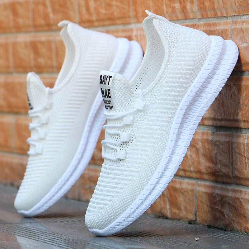 Plus Size 39-44 Summer Men Mesh Sneakers Anti-Slippery Breathable Basketball Shoes Non-slip Comfortable Running Shoes Travel Shoes