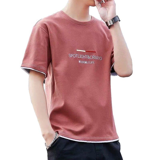 Short-sleeved T-shirt Men's Half-sleeved Summer Youth Men's Trend Loose Top Clothes Men's T