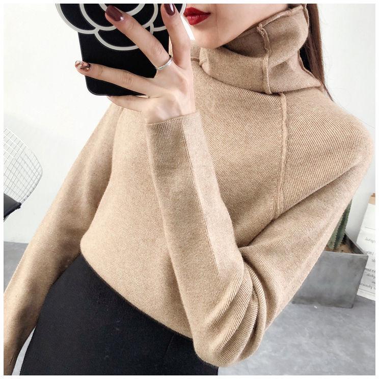 Sweater Knitted Jumpers for Women Sweater Casual Loose Long Batwing Sleeve Pullovers Streetwear