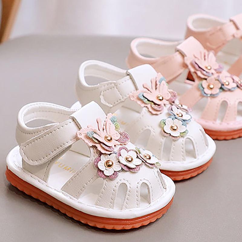 Summer Baby Sandals Female One-year-old Baby Soft-soled Baby Shoes Non-slip Baotou Princess Called Shoes 1-2 Years Old