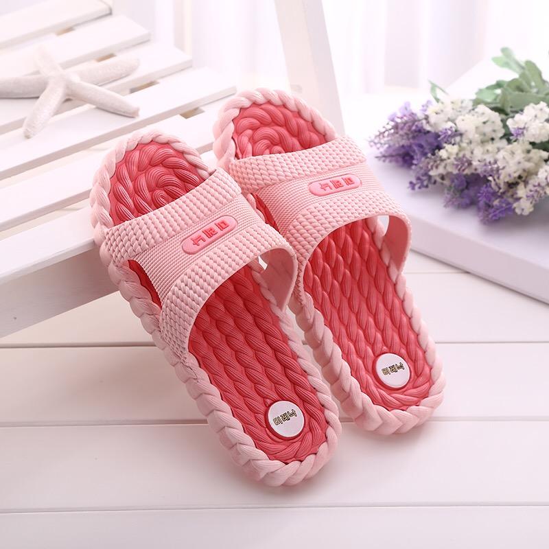 Summer Bathroom Bath Non-slip Men's and Women's Indoor Thick-soled Home Slippers Sandals and Slippers