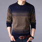 Autumn Casual Men's Sweater O-Neck Striped Slim Fit Knittwear Mens Sweaters Pullovers Men Pull Homme